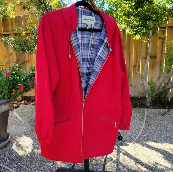 Nwot Eddie Bauer 100% cotton j  hooded jacket M/M - Picture 1 of 13